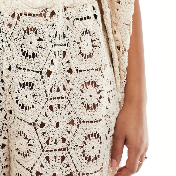 Plus size coverup beach Set in Cream Size 22 (UK size 26) NEW - Picture 5 of 15